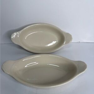 Vintage Bel-Terr augratin dishes. Made in USA. Set